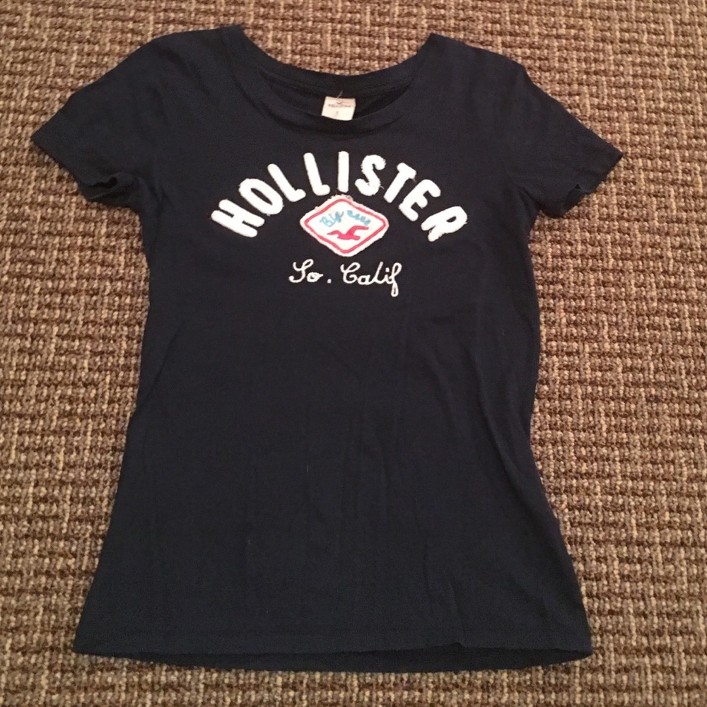 Hollister Navy Blue T-Shirt
